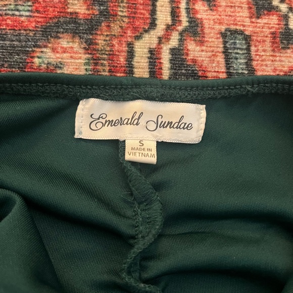 Dark Green Mini Dress Homecoming - Picture 4 of 5